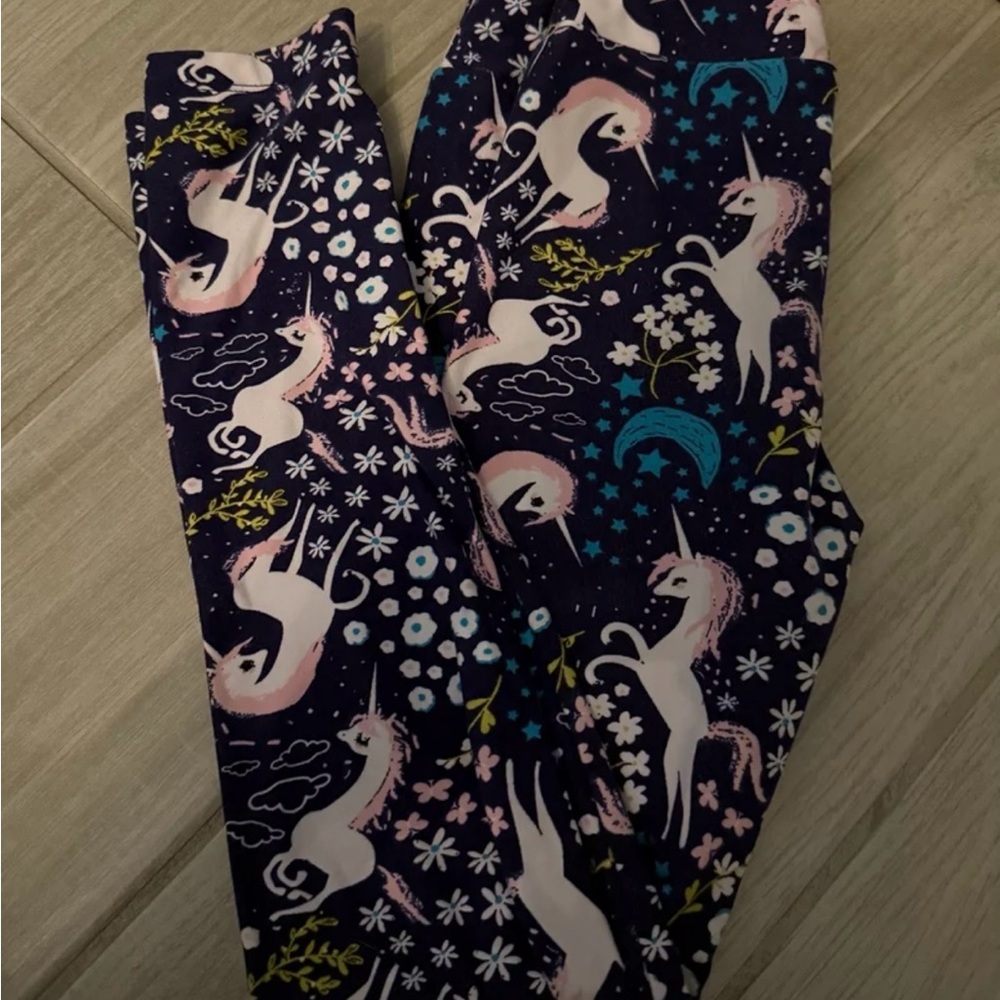 Unicorn Print Kids LulaRoe Leggings